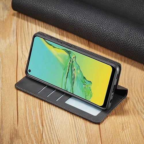 LeatherPro | Samsung Hülle: Magnetische leren tas voor stijlvolle bescherming